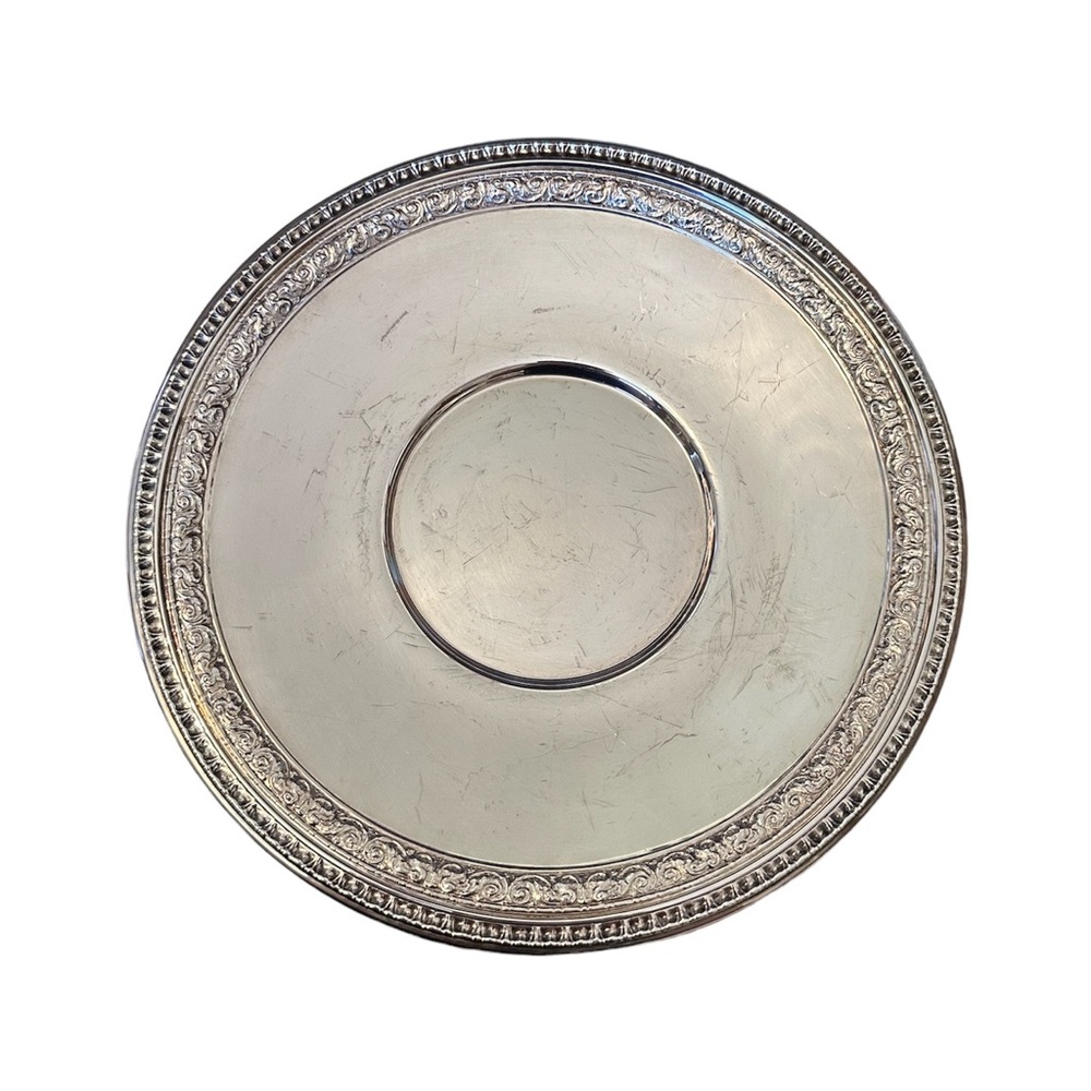 Reed & Barton Mid 20th Century Silverplate 10 1/2” Sandwich Plate